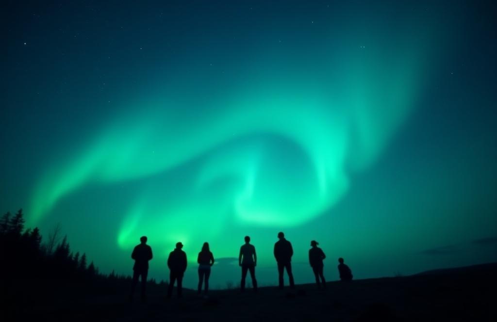 Aurora borealis viewing experience